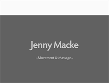 Tablet Screenshot of jennymacke.com